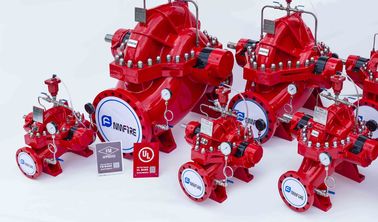 1500gpm@200PSI горизонтальный расщепленный пожарный насос NFPA20