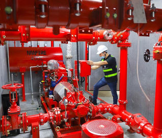 Centrifugal Skid Mounted Fire Pump Single Stage For Pipelines Bureaus